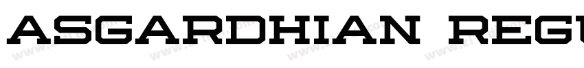 Asgardhian Regular字体转换